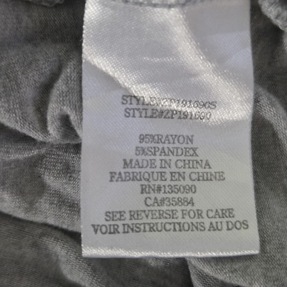 Z SUPPLY Jumpsuit Womens Small Gray Sleeveless Jersey Wide Leg Spaghetti Strap - Picture 14 of 14